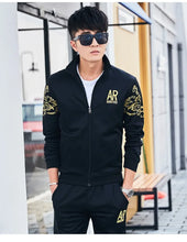Load image into Gallery viewer, Plus Size 5XL 6XL Men's Tracksuit Autumn Clothes Sportswear Two Piece Set Men Jacket Sweatpants Male Sweatsuit Sports Suits Sets
