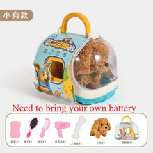 Load image into Gallery viewer, New Children's Simulation of Electric Plush Animal Toys, Play House Gifts for Boys and Girls with Sound Pet Toy Sets with Cages！
