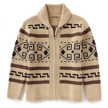 Load image into Gallery viewer, Winter Men's Cardigan Sweaters Fashion Male Knitted Sweater Thermal Warm Coats Casual Man Cashmer Lapel Knitted Jackets Clothing

