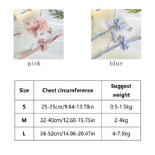 Load image into Gallery viewer, Pet Accessories Princess Style Cat Harness Leash Adjustable Nylon Cat Vest Breathable with Bowknot Pet Chest Strap For Cats Dogs
