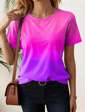 Load image into Gallery viewer, Vibrant Gradient Streetwear Summer Tee
