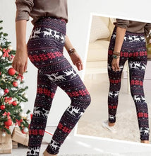 Load image into Gallery viewer, Christmas Leggings  Fashion Milu Deer Printing Festival Ultra Soft Brushed Pants Ankle Length Black Deals
