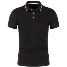 Load image into Gallery viewer, 2025 Hot Sale Men's Summer Casual Breathable Comfortable Polo Shirt Men's Solid Color High Quality Short Sleeve T-Shirt
