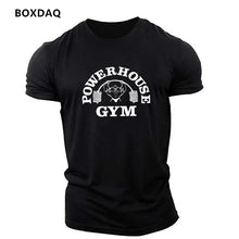 Load image into Gallery viewer, Gym Weightlifting Sports Men's T-Shirts Summer Short Sleeve Fitness Sports Male T Shirt  O-Neck Casual Loose Tops 6XL Plus Size
