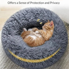 Load image into Gallery viewer, 40-90cm 6 Sizes Round Pet Bed for Large Dog Bed Super Soft Cat Bed Plush Dog House for Medium Dog House Winter Warm Sleeping
