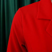 Load image into Gallery viewer, Pleated Notched Collar Midi Dress
