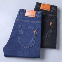 Load image into Gallery viewer, Men Fashion Straight Jeans Men 2025 New Stretch Slim Fit Pants Comfortable Soft Business Denim Trousers Male Brand Clothing
