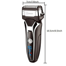 Load image into Gallery viewer, Surker Electric Shaver for Men Rechargeable Intelligent Reciprocating Type Razor Washable Digital LCD Display Shaving Machine
