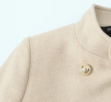 Load image into Gallery viewer, Retro Black Wool Long Coat
