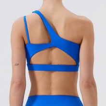 Load image into Gallery viewer, Women Sports Bra Push Up Fitness Bras One Shoulder Shockproof Yoga Bra Breathable Gym Yoga Running Bra Sexy Vest ﻿
