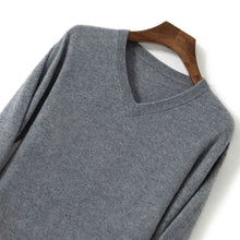 Load image into Gallery viewer, Thick Solid V-Neck Pullover
