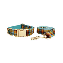 Load image into Gallery viewer, Pets Accessories Dog Collar Leash Harness Set Personalized Dog Collar Harness Leash Set Custom Classy Dog Accessories Grid 13-01
