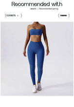 Load image into Gallery viewer, Sports Bra Sport Top Woman Gym Underwear Strapless Bustier Breathable Elastic Workout Tops Fitness Training Brassiere Yoga Bras
