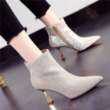 Load image into Gallery viewer, Very High Heels Heeled Female Short Shoes New In Booties Autumn Quality Chic and Elegant Large Size Warm Y2k Women's Ankle Boots

