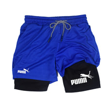 Load image into Gallery viewer, Summer Breathable Two-in-one Double-layer Shorts Men's Elastic Compression Shorts Quick-drying Multi-functional Shorts M-3XL
