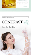 Load image into Gallery viewer, Aloe Vera Smooth Cleansing Natural Soap Cleansing Smooth Handmade Essential Oil Soap100g
