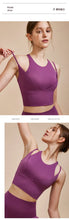 Load image into Gallery viewer, Sports Bra with Shock-absorbing Shoulder Straps for Women, Gathered Back, Fitness Bra, Running Top, New
