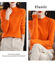 Load image into Gallery viewer, Merino Wool Mock Neck Pullover
