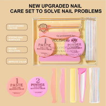 Load image into Gallery viewer, Nail Arts Tool Set With Polishing Wax Natural Nail Manicure Kit 3D Nail Tips Carving Tools For Home Salon Daily Party
