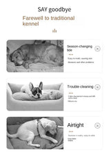 Load image into Gallery viewer, Elevated Pet Bed Dog Cat  Folding Pet Camping Bed Cat Dog House Portable Removable Washable Four Seasons Cats Kennel Puppy Beds
