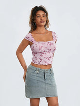 Load image into Gallery viewer, Floral Crop Street Top
