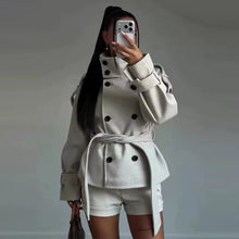 Load image into Gallery viewer, New Women's Jackets &amp; Coats Autumn 2026 Fashion Loose Belt Elegant Turtleneck Warm Winter Jackets Women's Chic Youth Street Coat

