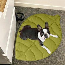Load image into Gallery viewer, Leaves Shaped Pet Bed Reversible Soft Washable Non Slip Cushion For Cats Dogs Indoor Travel Camping Comfortable Cozy Cooling Mat
