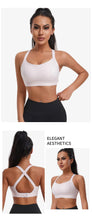 Load image into Gallery viewer, Women High Impact Sports Bra Criss Cross Back Padded Bra Workout Fitness Sports Yoga Bras Shockproof Sport Crop Top Vest
