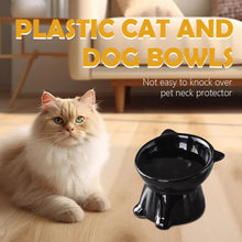 Load image into Gallery viewer, Cat Bowl Pet Accessories Ceramic Diagonal High Feet Cute Protection Cervical Spine Dog Bowl Drink Water Bowl Pet Supplies
