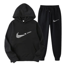 Load image into Gallery viewer, Men Tracksuit 2 Pieces Sets Hooded Sweatshirt +Drawstring Pants Male Hoodies Running Sportswear Men Women Autumn Sportwear
