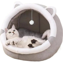 Load image into Gallery viewer, Pet Tent Cave Bed for Cats Small Dogs Self-Warming Cat Tent Bed Cat Hut Comfortable Pet Sleeping Bed Foldable Removable Washable
