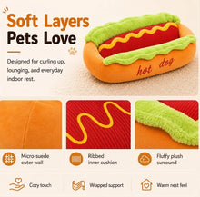 Load image into Gallery viewer, 2026 New Hot Dog Pet Bed For Dachshund Cats Puppies Small Pets Plush Removable Washable Pet Beds Soft Corduroy Non-Slip Bottom

