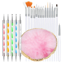 Load image into Gallery viewer, Nail Art Palette Brush Design Tip Painting Drawing Display Carving Dotting Pen Acrylic Gel UV Polish DIY Manicure Set Tools
