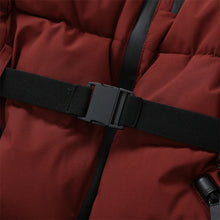 Load image into Gallery viewer, Women's Winter Hooded High Waist Padded Sport Parkas Coats with Belt Female Elegant Thick Warm Pockets Windproof Skiing Jackets
