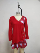 Load image into Gallery viewer, Elegant Button Detail Loose Dress
