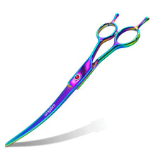 Load image into Gallery viewer, Pet Grooming Scissors   7inch Right and Left Hand Curved Scissors For Dog Grooming
