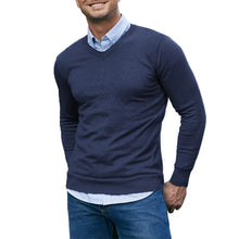 Load image into Gallery viewer, Slim V-Neck Knit Pullover
