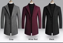 Load image into Gallery viewer, Slim Wool Blend Long Coat
