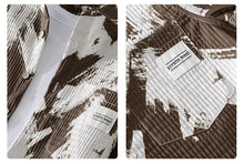 Load image into Gallery viewer, High-quality long-sleeved shirt for new autumn fashion, trendy brand, handsome business style, textured striped shirt, slim fit
