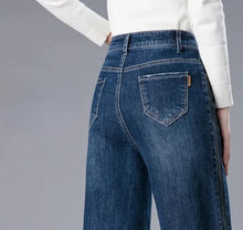 Load image into Gallery viewer, Trousers New In High Waist Shot Wide Leg Womens Jeans 2025 Korean Style Cool Unique Vibrant Stretched Xxl Denim Pants for Women
