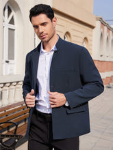 Load image into Gallery viewer, Men’s Lightweight Stand-Collar Casual Blazer
