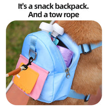 Load image into Gallery viewer, Waterproof Pet Backpack For Dogs Puppy Bag With Harness Collar Outdoor Travel Dog Snacks Backpack French Bulldog Dog Accessories
