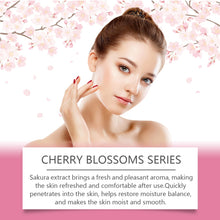 Load image into Gallery viewer, Sakura Skincare Set Moisturizer Face Cream Serum Toner Facial Cleanser Eye Cream Anti-Wrinkle Brighten Face Care Kit for Women
