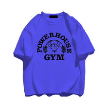 Load image into Gallery viewer, Summer Gym T-Shirts 100 Cotton Oversized Women's T Shirt Graphic Print Sporty Men Tee High Quality Men's Clothes Free Shipping
