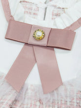 Load image into Gallery viewer, Cute Bow Plaid Baby Dress
