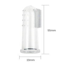 Load image into Gallery viewer, Super Soft Pet Finger Toothbrush Teddy Dog Brush Bad Breath Tartar Teeth Care Tool Dog Cat Cleaning Silicagel Pet Supplies
