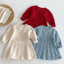 Load image into Gallery viewer, Knitted Princess Party Girls Dress

