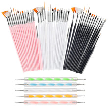 Load image into Gallery viewer, Nail Art Brushes Nail Art Tool Set Nail Dotting Tools Nail Dust Brush Striping Long Lines Nail Drawing Pen Nail Design

