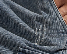 Load image into Gallery viewer, Retro Denim Utility Knee Shorts
