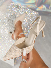 Load image into Gallery viewer, Women Rhinestone Pointed Toe Pumps
